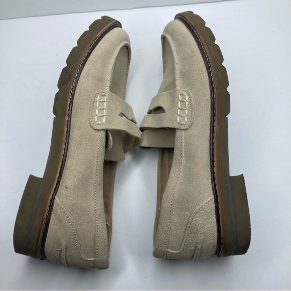 Anne Klein Women's Emmylou Loafer Flat 7.5 M Beige Suede Upper Leather - Picture 10 of 16